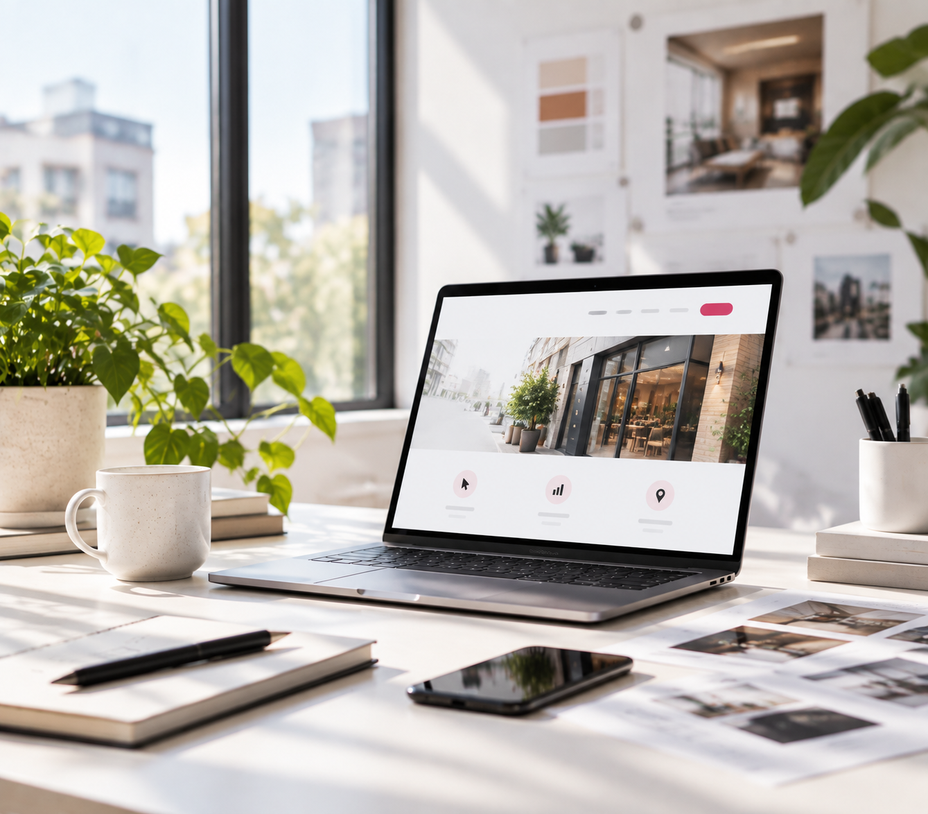 Fosync working on a local business website